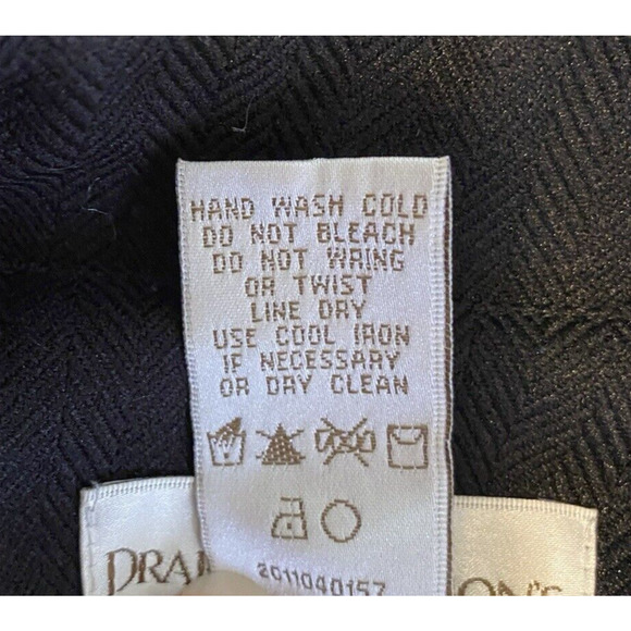 Drapers & Damons Blazer Womens 6 Black 3/4 Sleeves Business Basics Sport Coat - Picture 8 of 13